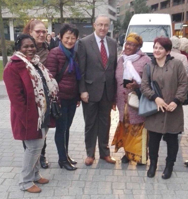 Burgemeester Aboutaleb met onze peergroep